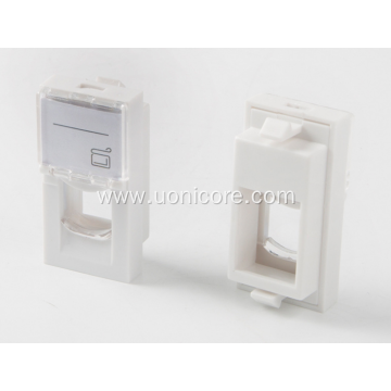 RJ45 1 port face plate french type